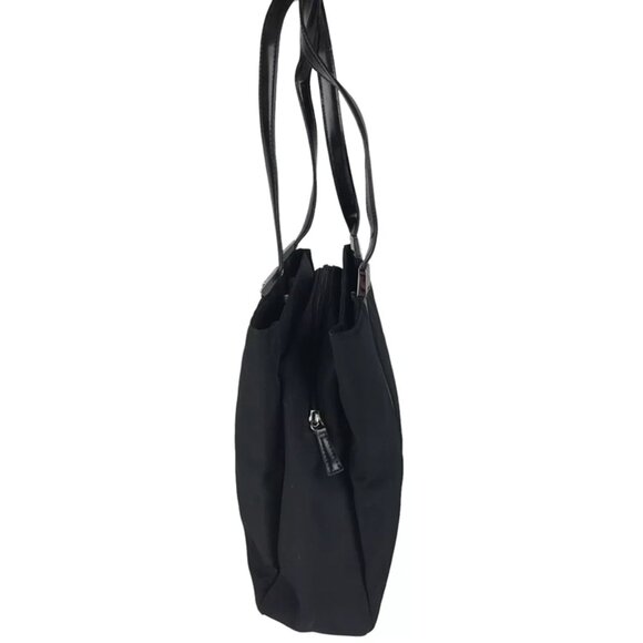 DKNY CITY Womens Black Inner Pocket Double Handle Classic Tote Handbag‎ - Picture 2 of 10